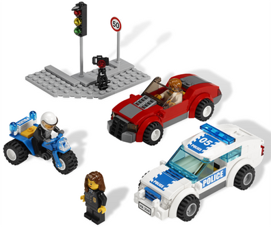 LEGO Set-Police Chase-Town / City / Police-3648-1-Creative Brick Builders